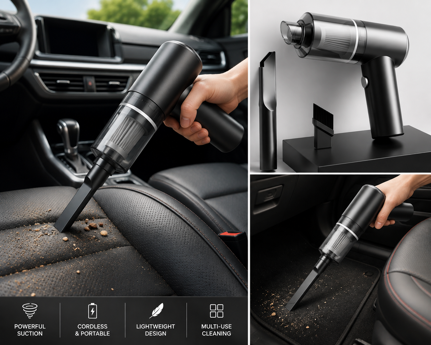 🚗 Wireless Powerful Car Vacuum Cleaner